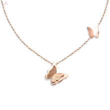Diy Jewelry Supplies Rose Gold Butterfly Necklace